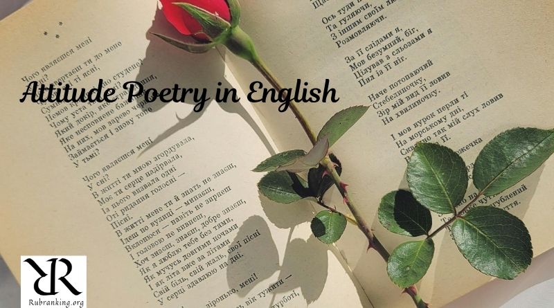 Attitude Poetry in English